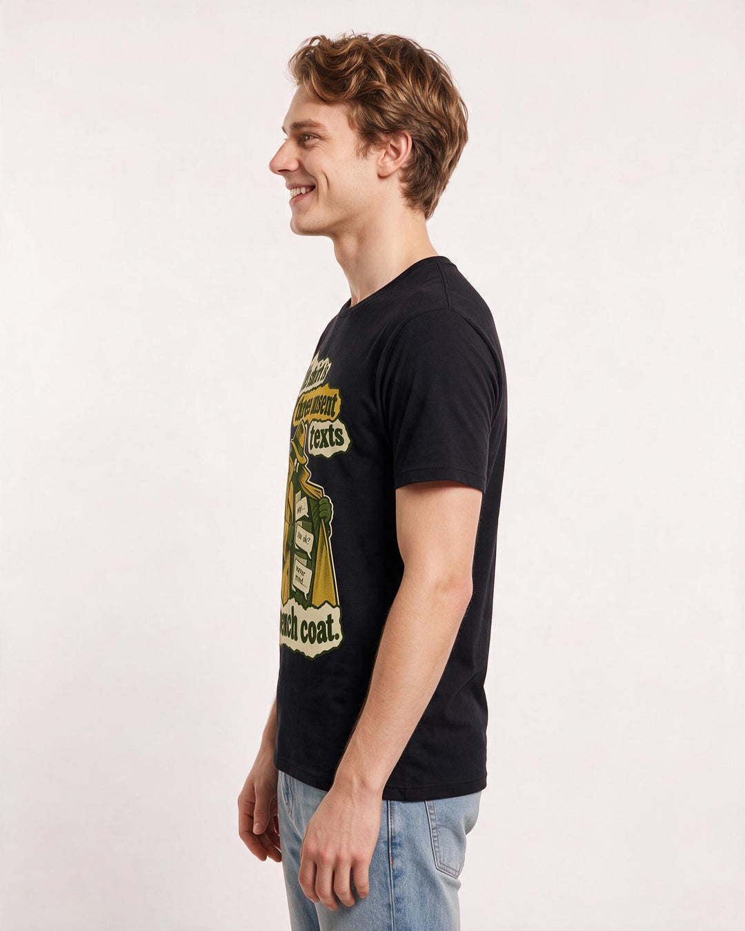Meme Black T-Shirt for Men – Everyday Expression Graphic Tee product image 2