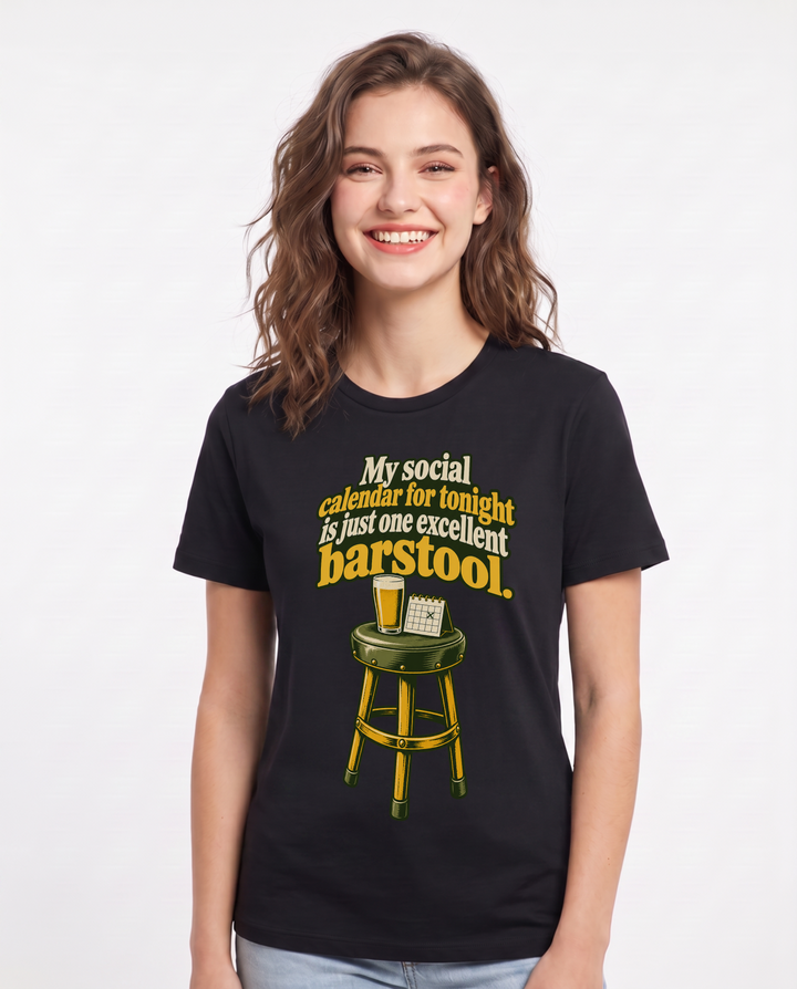 Beer Black T-Shirt for Women – Everyday Expression Graphic Tee product image 3