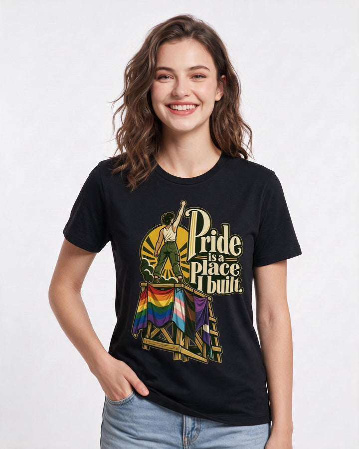 Pride Black T-Shirt for Women – Everyday Expression Graphic Tee product image 1