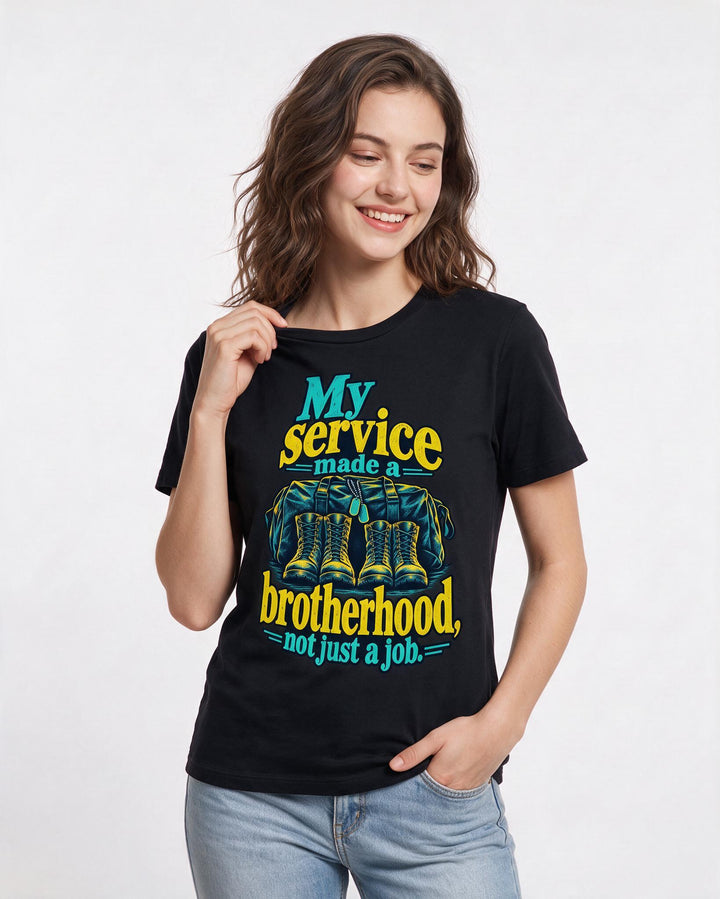 Veteran Black T-Shirt for Women – Everyday Expression Graphic Tee product image 1