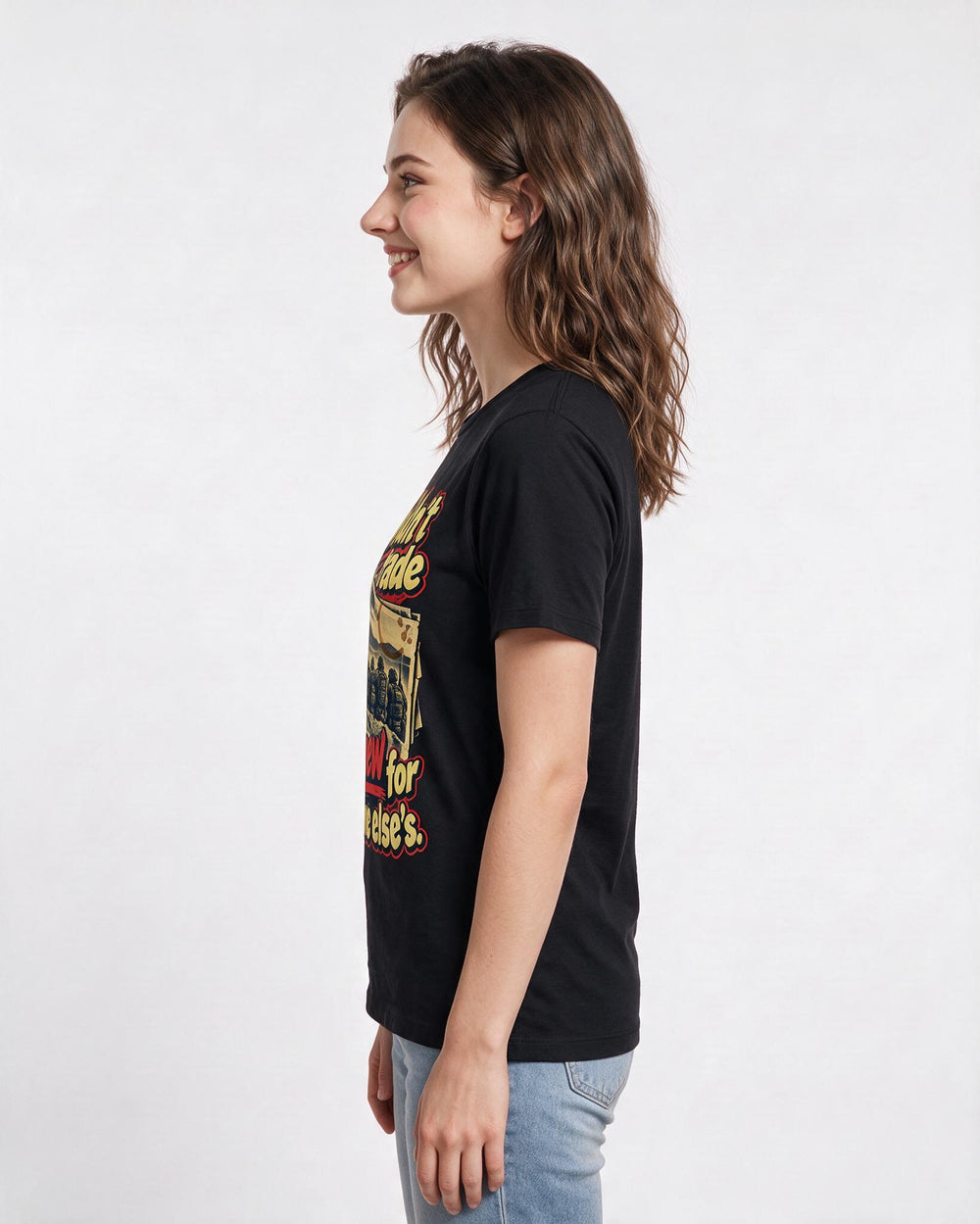 Veteran Black T-Shirt for Women – Everyday Expression Graphic Tee product image 2