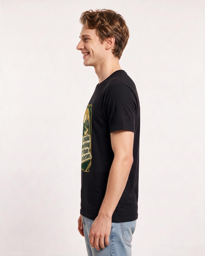 Graduation Gift Men's Black T-Shirt - Finally awake for something product image 2