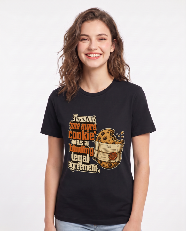 Christmas Black T-Shirt for Women – Holiday Theme Graphic Tee product image 3