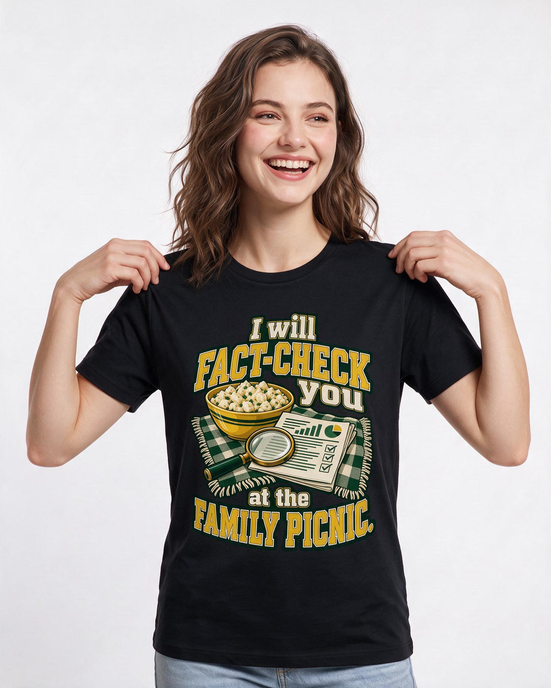 Political Statement Black T-Shirt for Women – Everyday Expression Graphic Tee product image 1