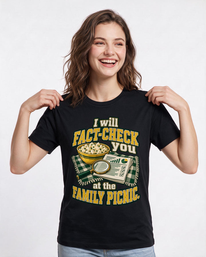 Political Statement Black T-Shirt for Women – Everyday Expression Graphic Tee product image 1