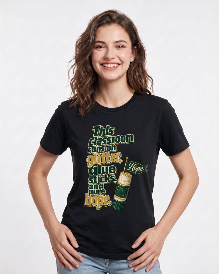 Teacher Black T-Shirt for Women – Everyday Expression Graphic Tee product image 1