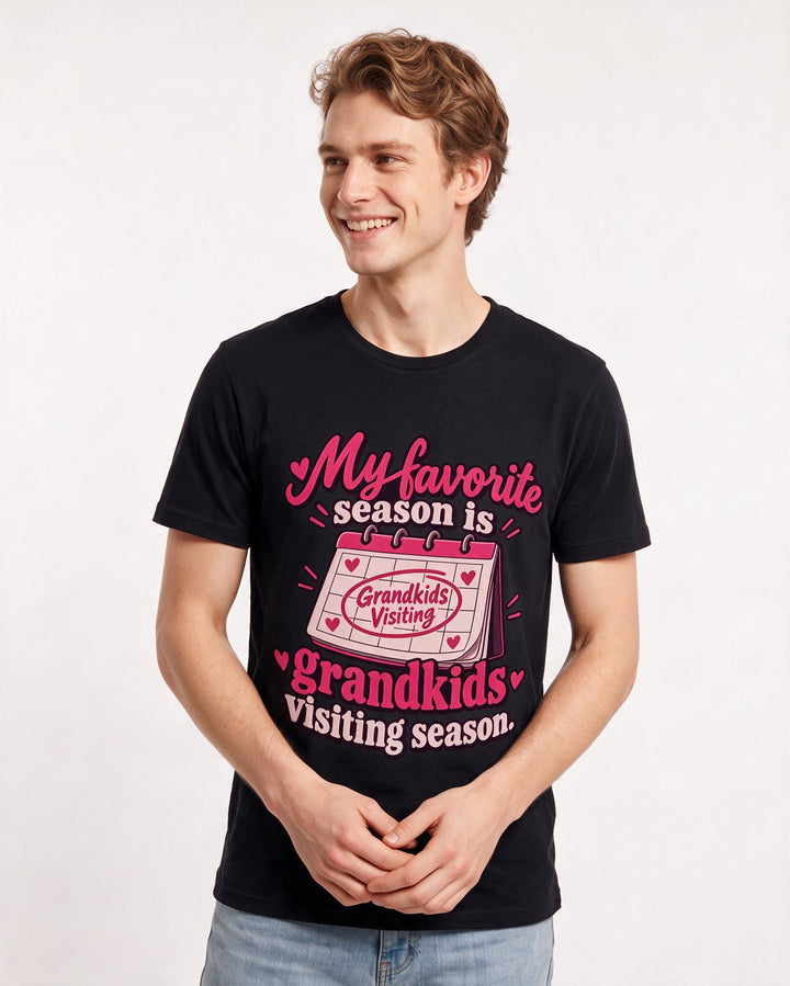 Grandparent Black T-Shirt for Men – Everyday Expression Graphic Tee product image 1