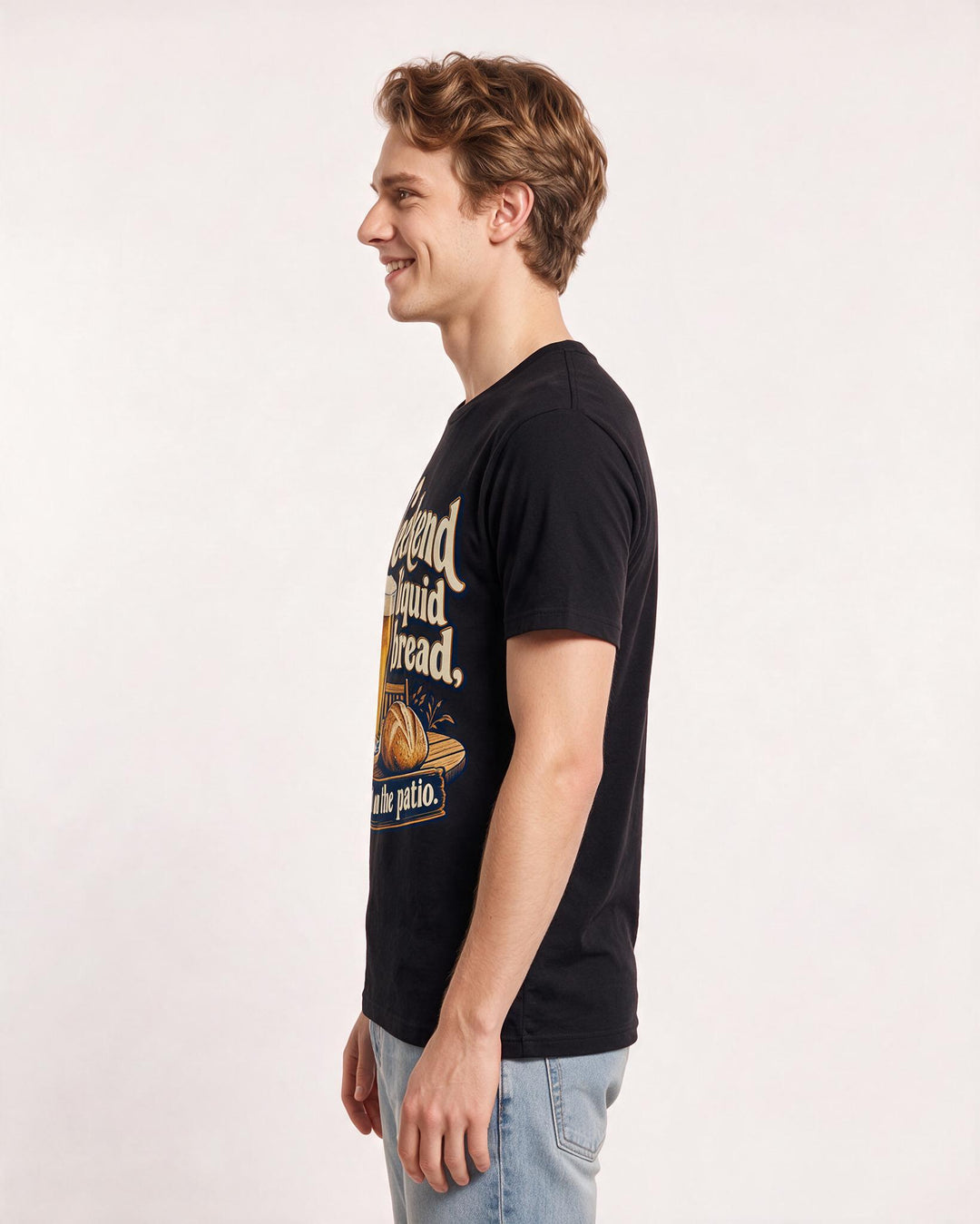 Beer Black T-Shirt for Men – Everyday Expression Graphic Tee product image 2