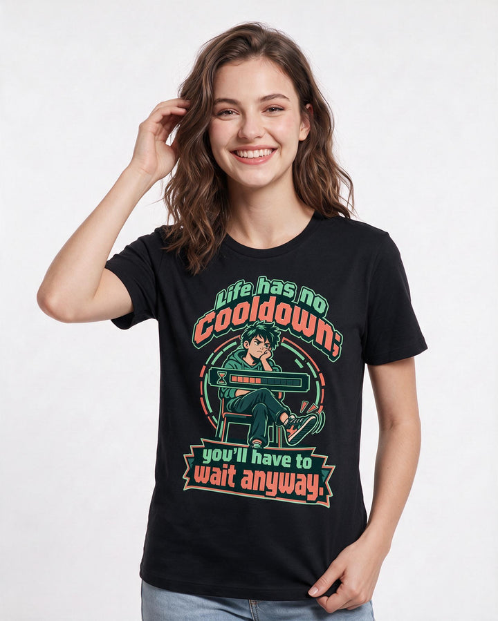 Gaming Black T-Shirt for Women – Game Night Graphic Tee product image 1