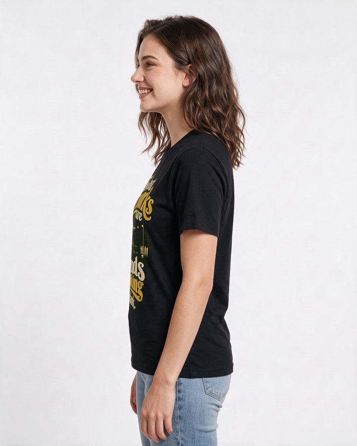Patriotic Black T-Shirt for Women – Everyday Expression Graphic Tee product image 2