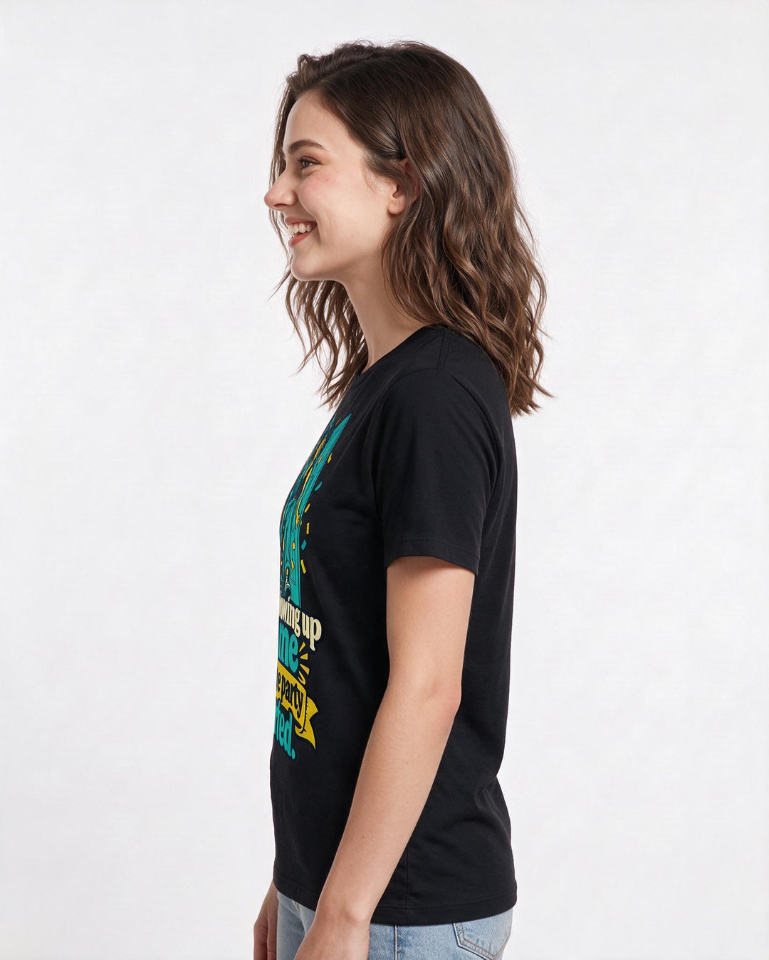 Pride Black T-Shirt for Women – Everyday Expression Graphic Tee product image 2
