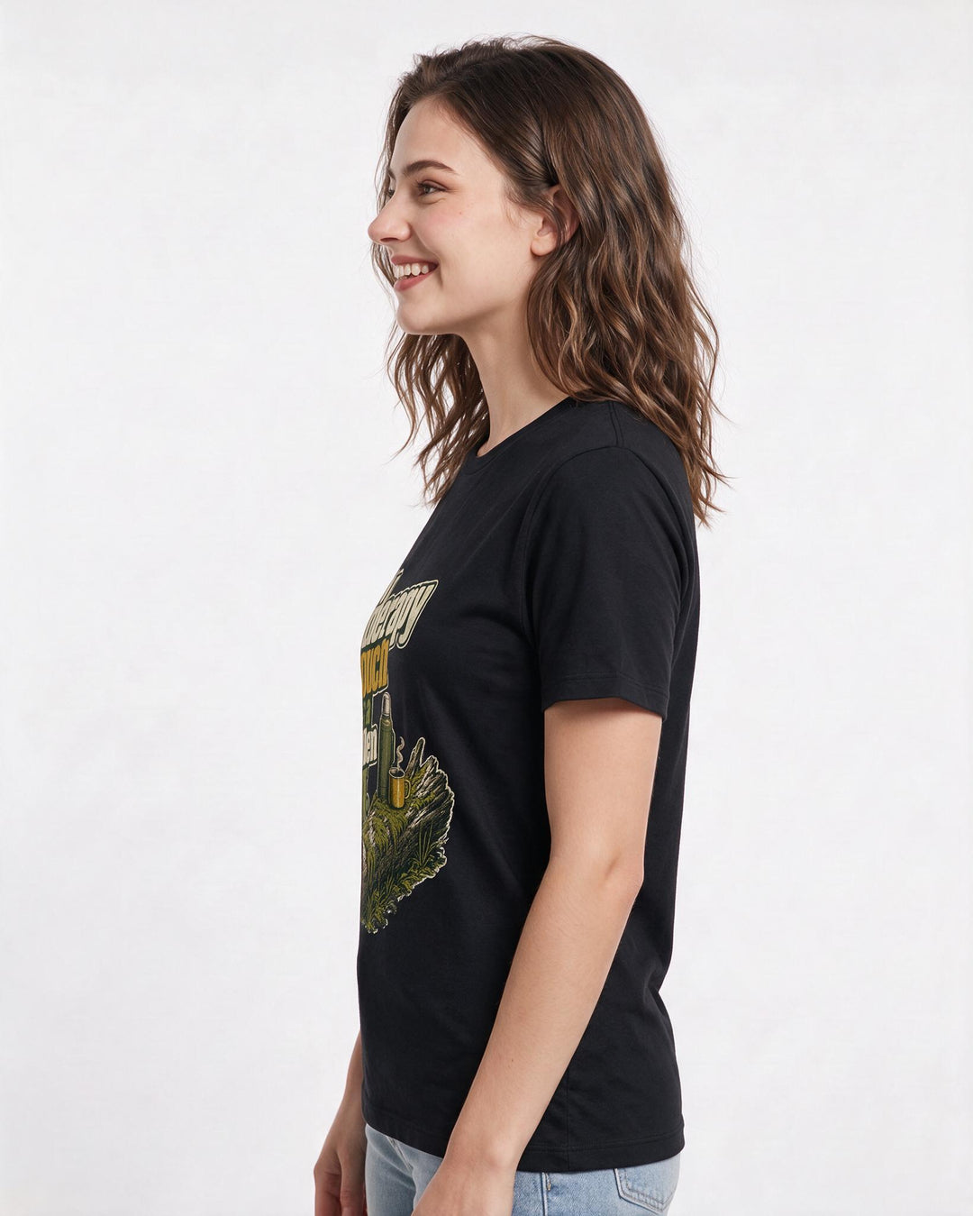 Hunting Black T-Shirt for Women – Everyday Expression Graphic Tee product image 2