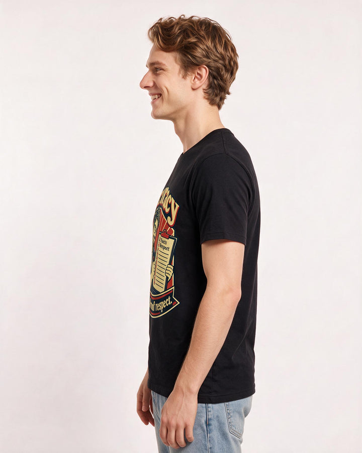 Neurodiversity Black T-Shirt for Men – Everyday Expression Graphic Tee product image 2