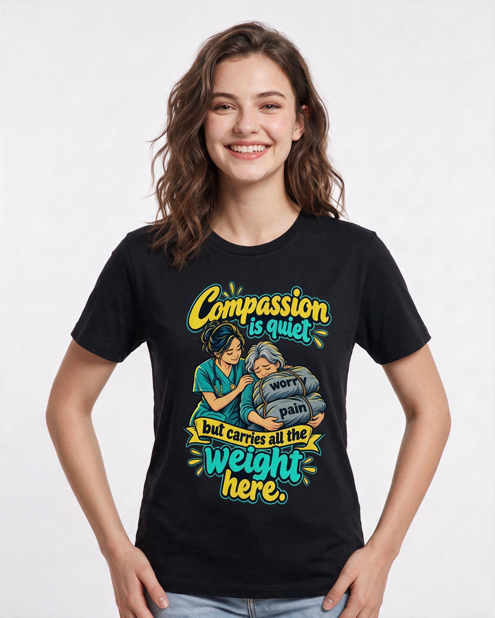 Nurse Black T-Shirt for Women – Nursing Life Graphic Tee product image 1