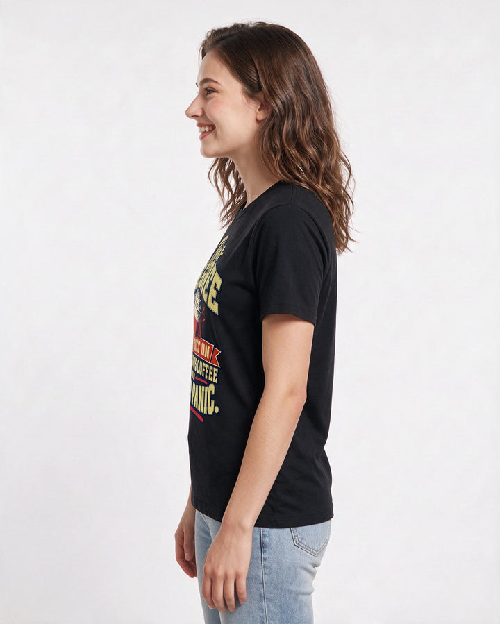 Graduation Black T-Shirt for Women – Everyday Expression Graphic Tee product image 2