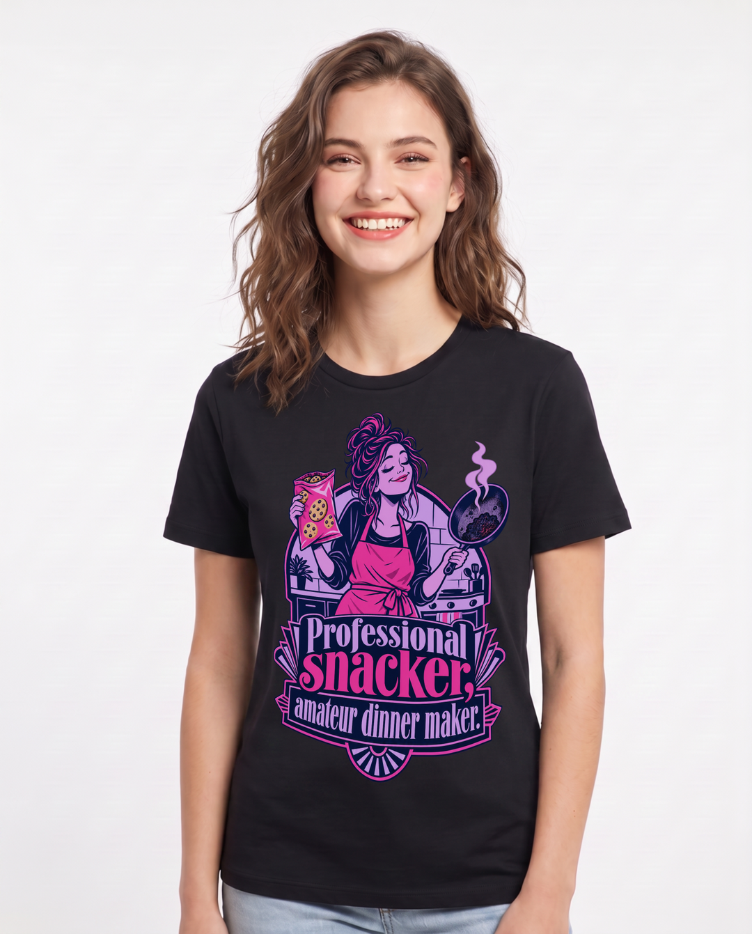 Family Black T-Shirt for Women – Everyday Expression Graphic Tee product image 3