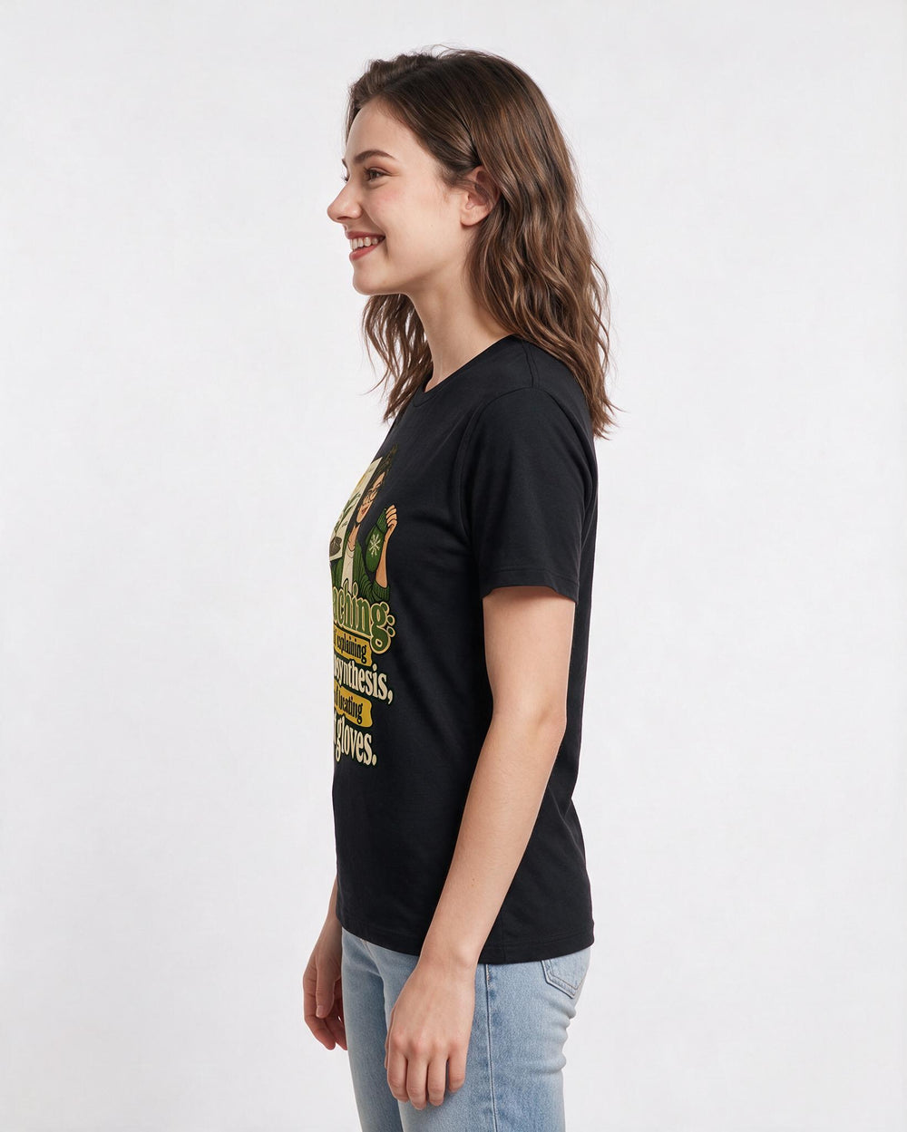 Teacher Black T-Shirt for Women – Everyday Expression Graphic Tee product image 2