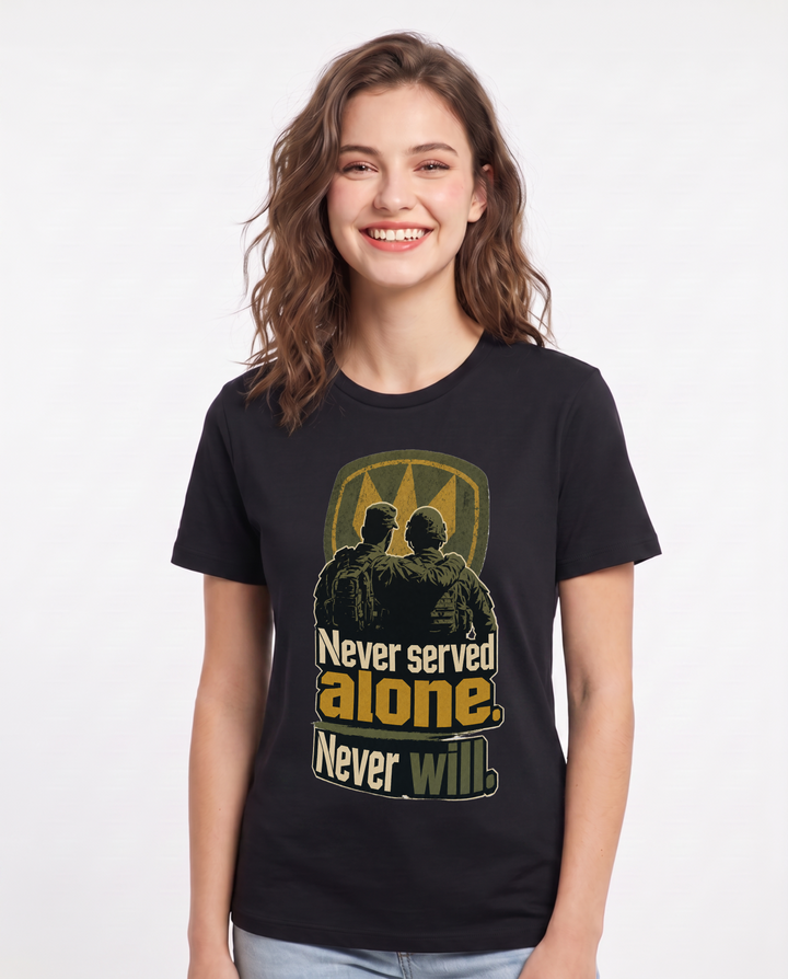 Veteran Black T-Shirt for Women – Everyday Expression Graphic Tee product image 3