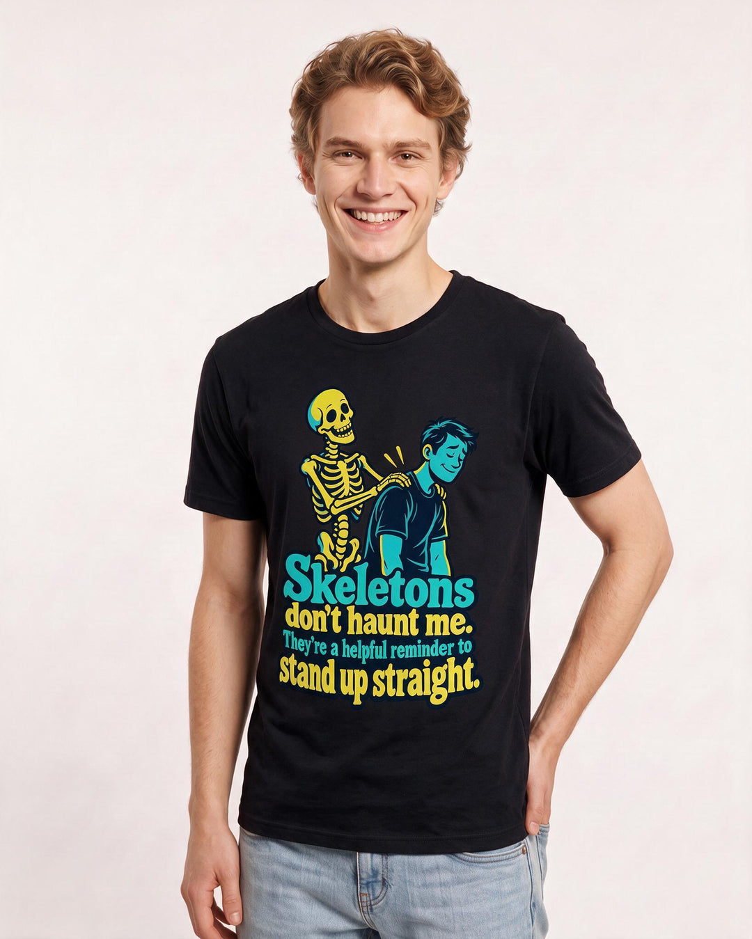 Halloween Black T-Shirt for Men – Halloween Theme Graphic Tee product image 1