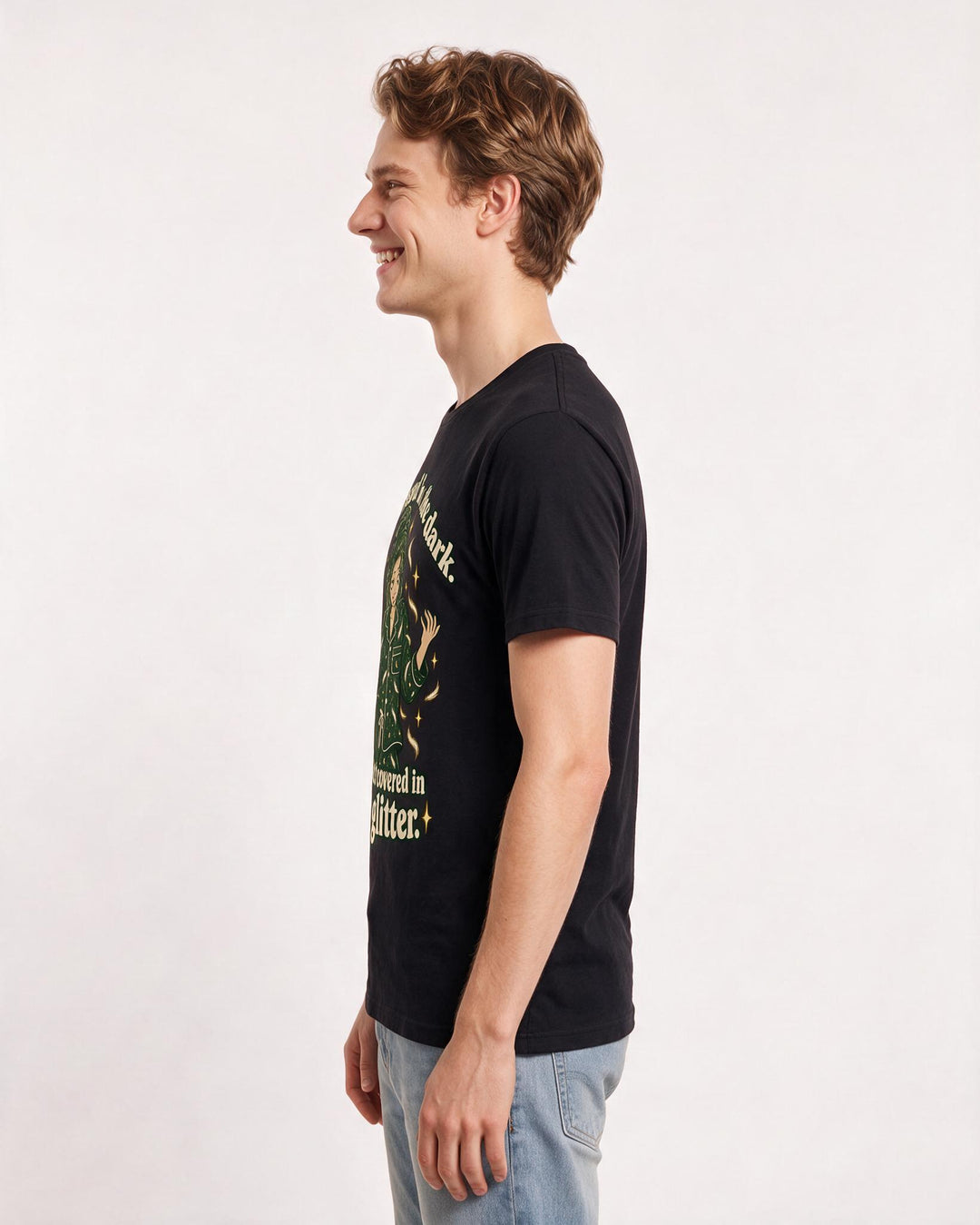 Cat Lover Black T-Shirt for Men – Everyday Expression Graphic Tee product image 2