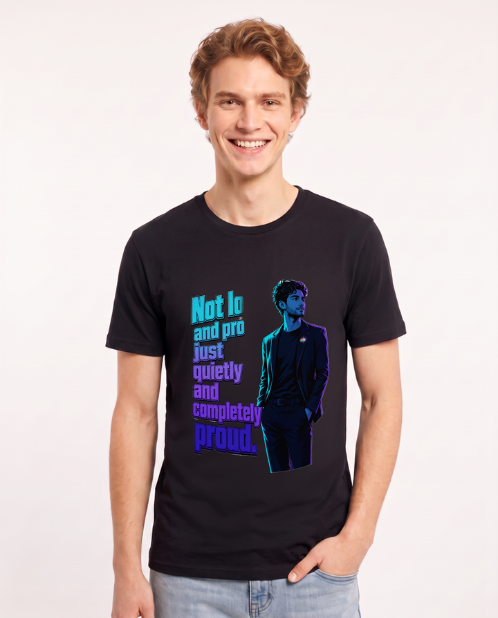 Pride Black T-Shirt for Men – Everyday Expression Graphic Tee product image 3