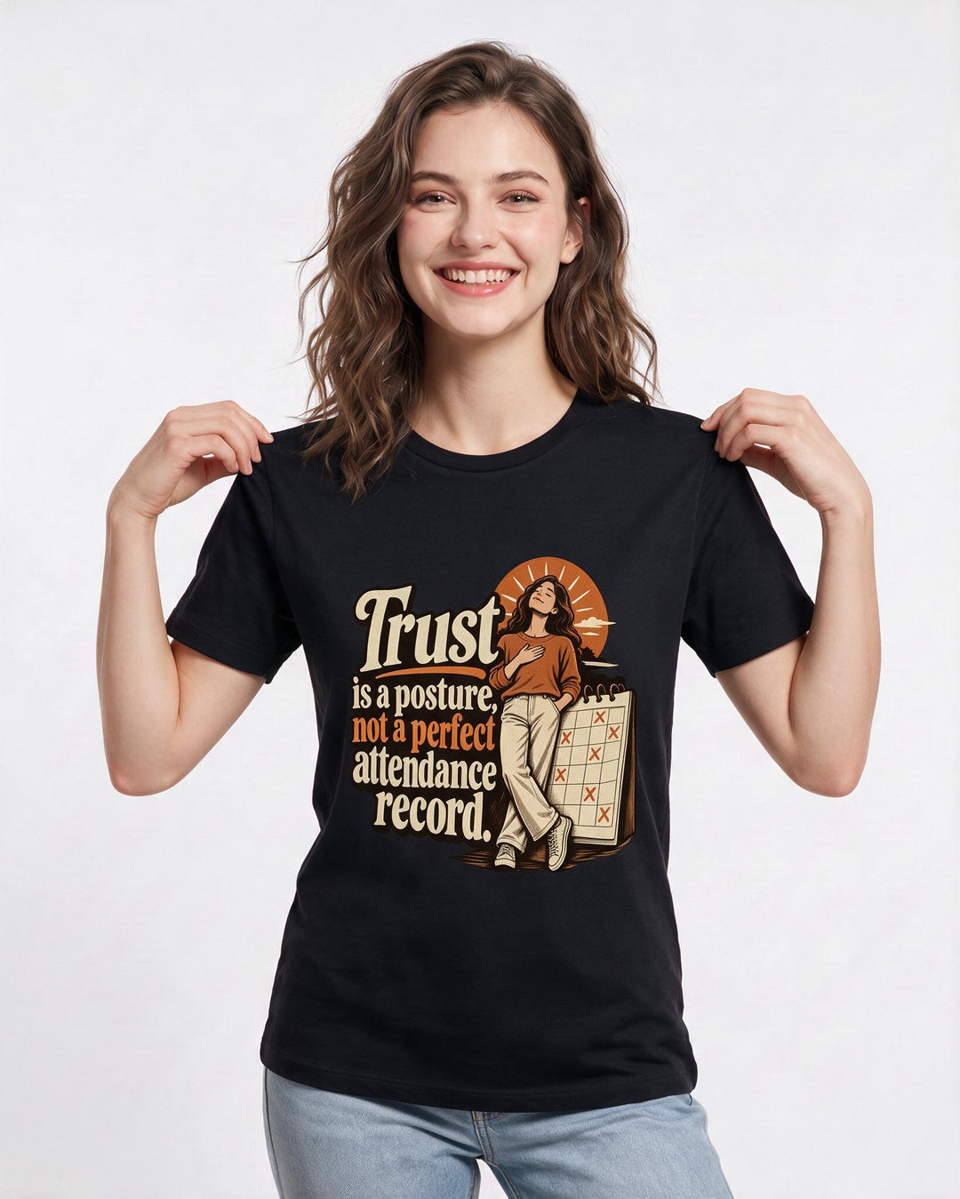 Christian Faith Black T-Shirt for Women – Everyday Expression Graphic Tee product image 1