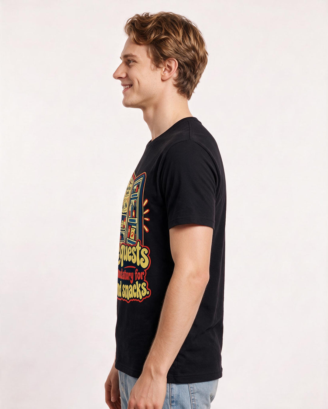 Gaming Black T-Shirt for Men – Game Night Graphic Tee product image 2