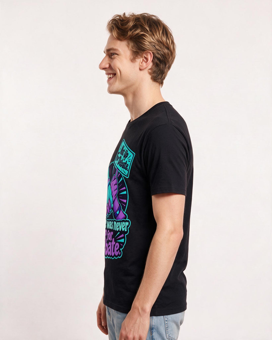 Pride Black T-Shirt for Men – Everyday Expression Graphic Tee product image 2