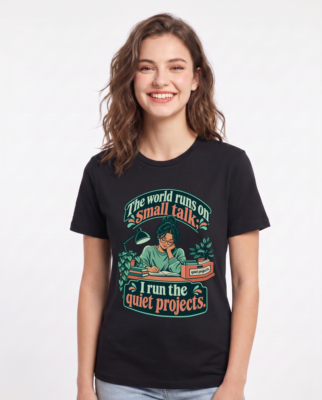 Neurodiversity Black T-Shirt for Women – Everyday Expression Graphic Tee product image 3