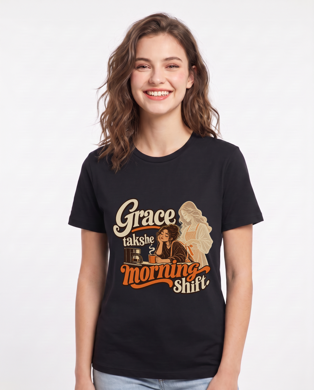 Christian Faith Black T-Shirt for Women – Everyday Expression Graphic Tee product image 3
