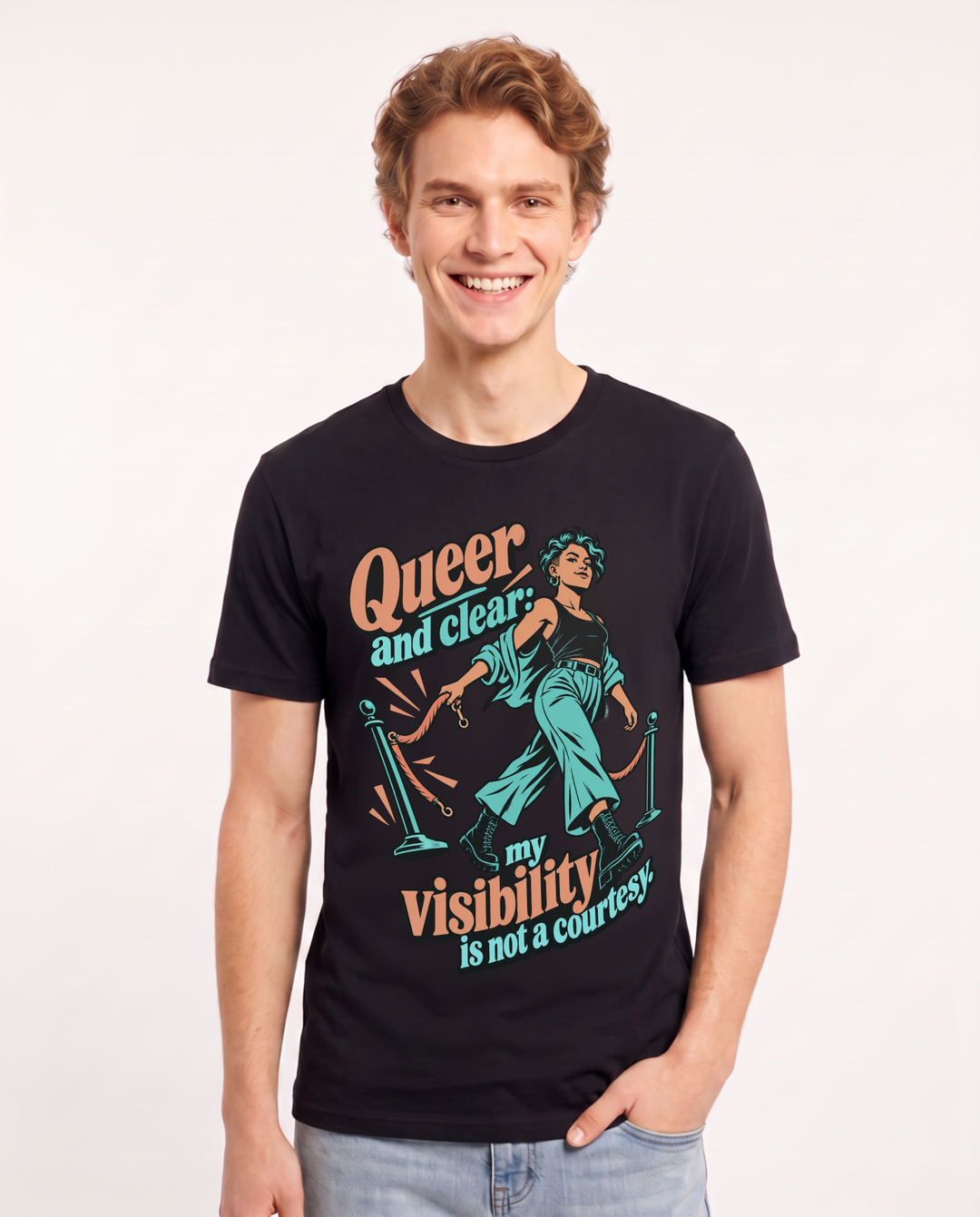 Pride Black T-Shirt for Men – Everyday Expression Graphic Tee product image 3