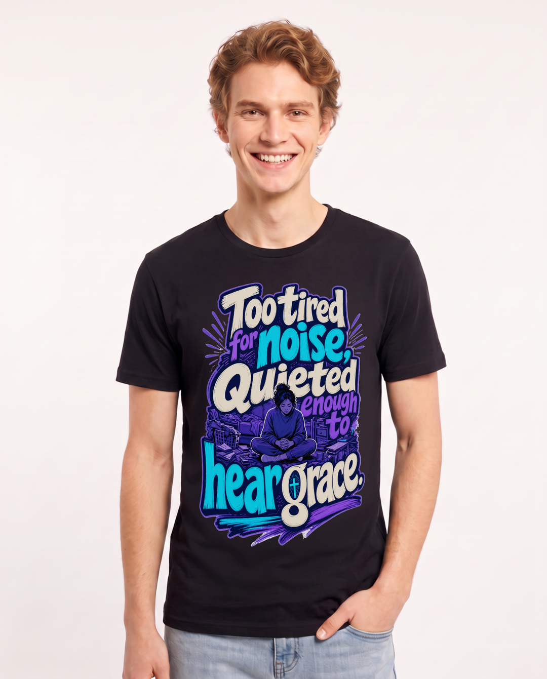 Christian Faith Black T-Shirt for Men – Everyday Expression Graphic Tee product image 3