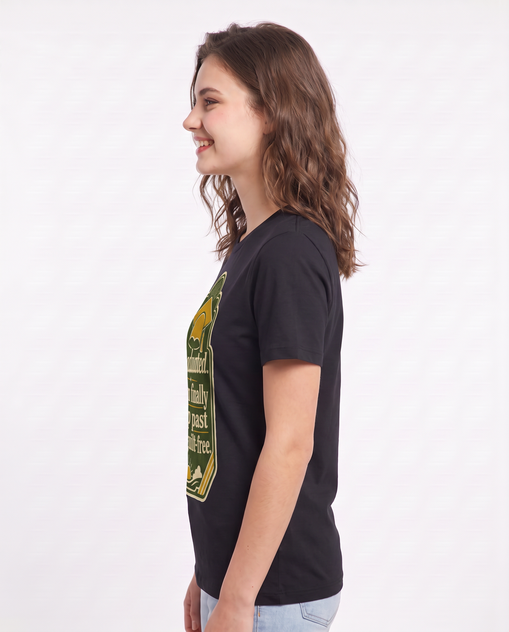 Graduation Gift Women's Black T-Shirt - Graduated. I can finally sleep product image 2