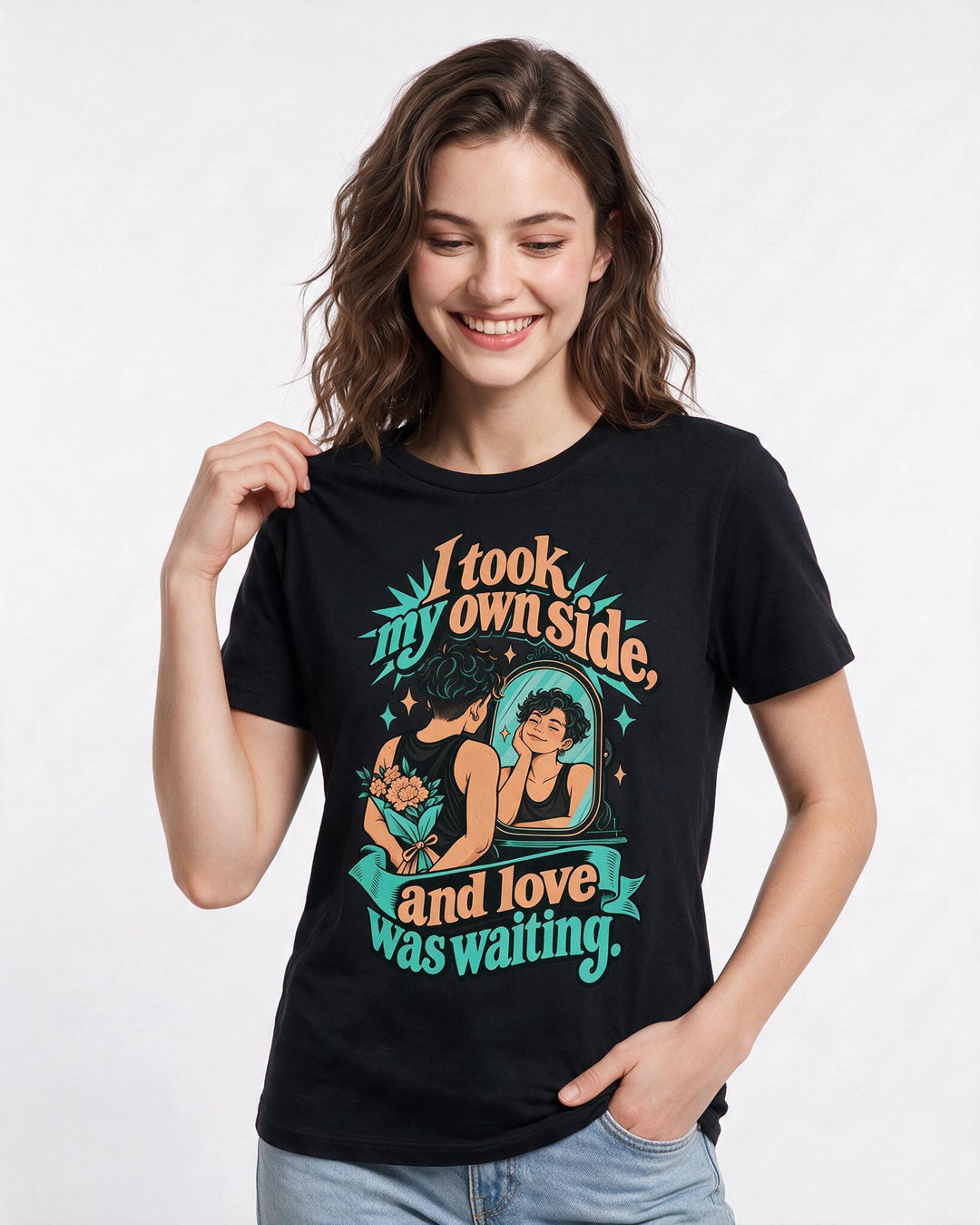 Pride Black T-Shirt for Women – Everyday Expression Graphic Tee product image 1