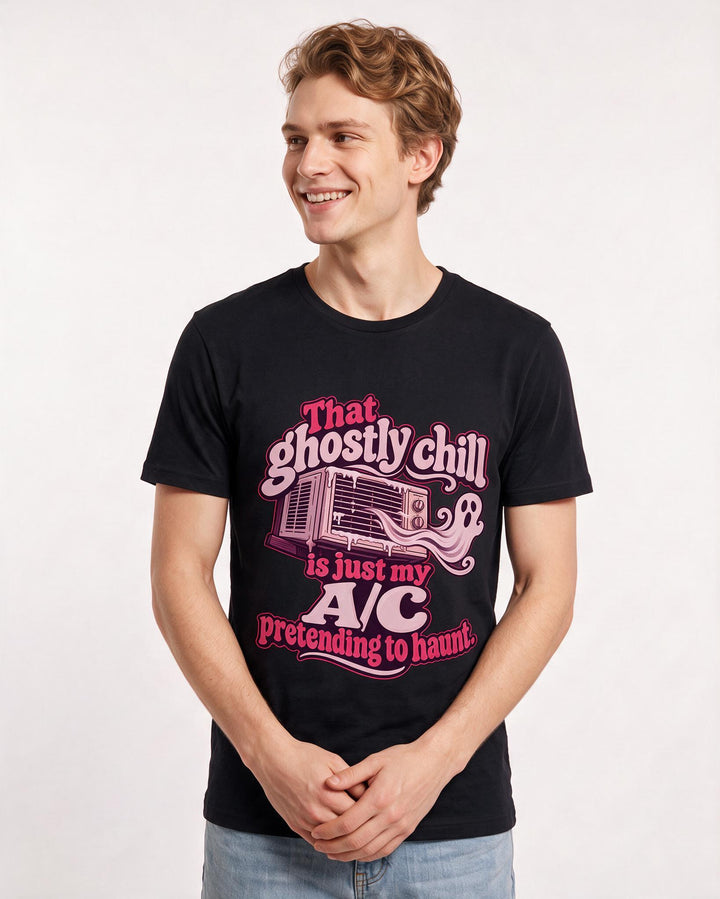 Halloween Black T-Shirt for Men – Halloween Theme Graphic Tee product image 1
