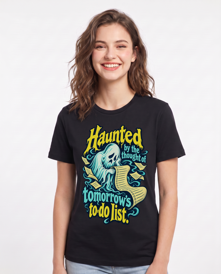 Halloween Black T-Shirt for Women – Halloween Theme Graphic Tee product image 3