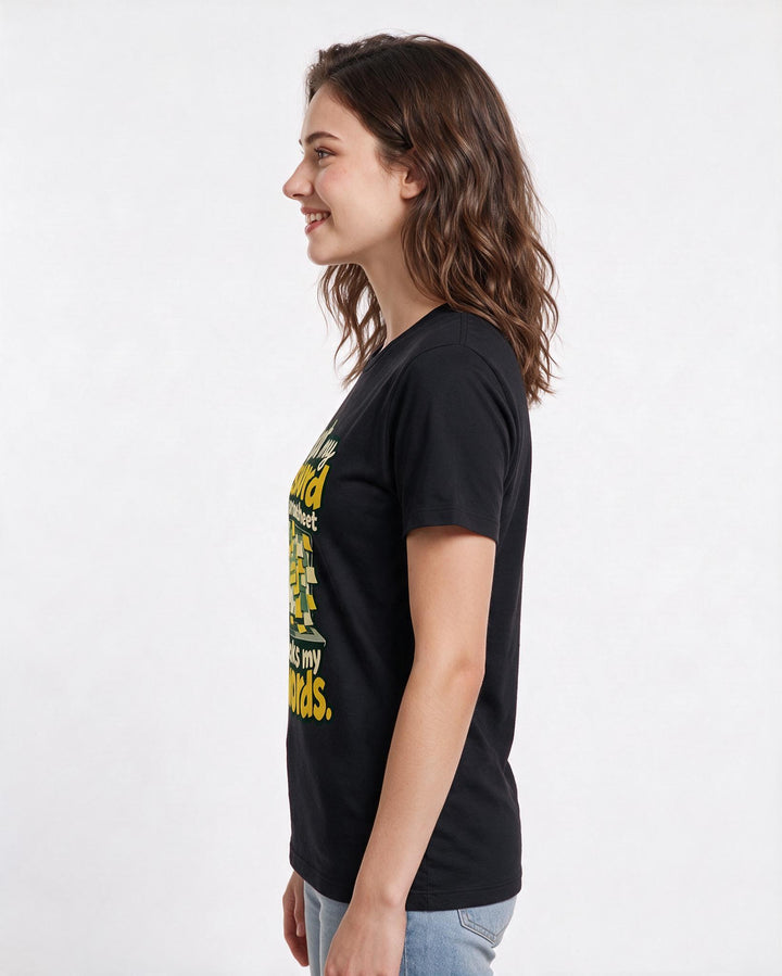Meme Black T-Shirt for Women – Everyday Expression Graphic Tee product image 2
