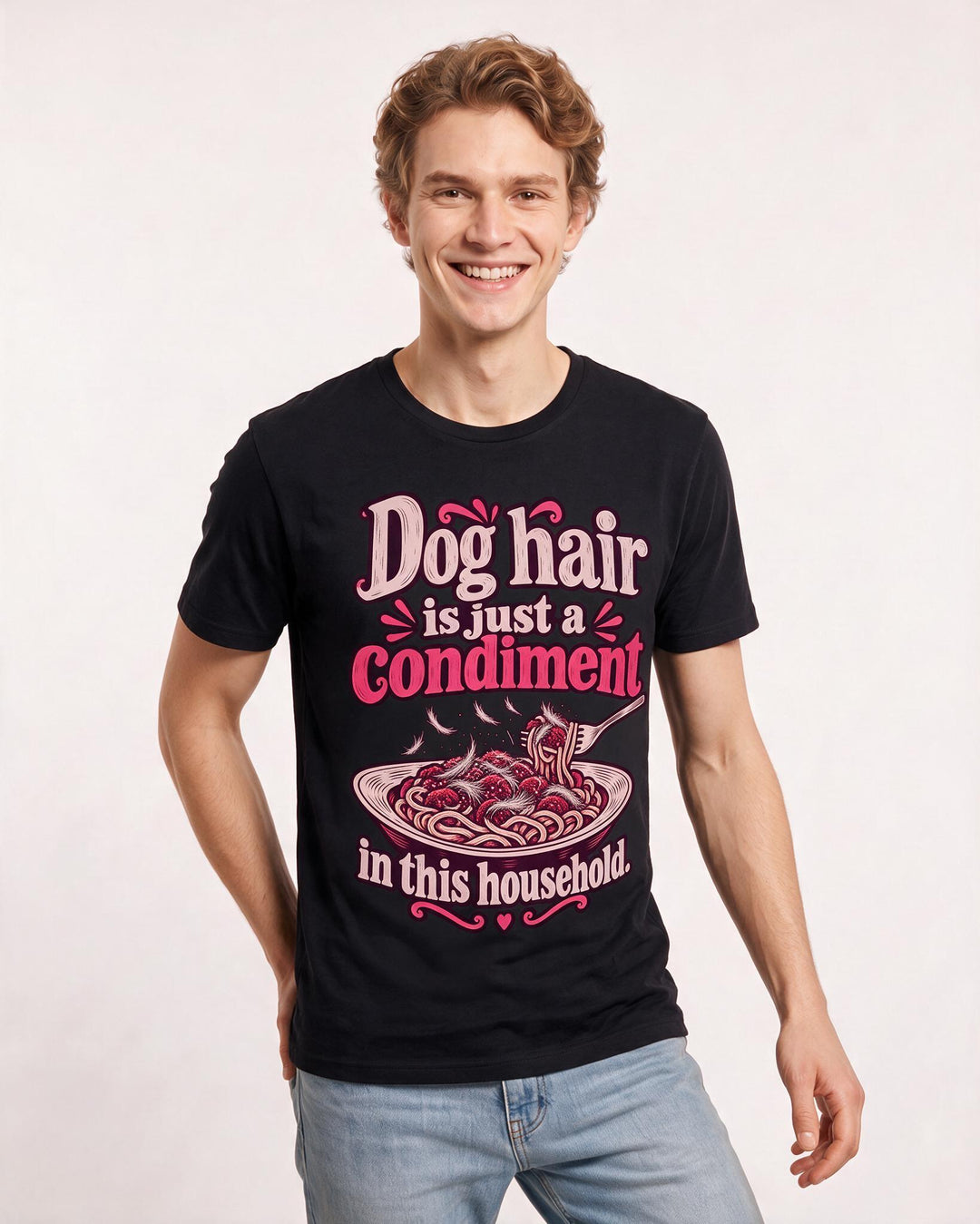 Cat Lover Black T-Shirt for Men – Everyday Expression Graphic Tee product image 1