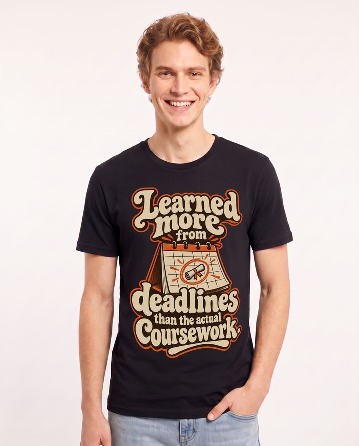 Graduation Black T-Shirt for Men – Everyday Expression Graphic Tee product image 3