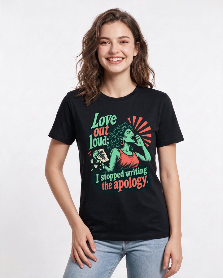 Pride Black T-Shirt for Women – Everyday Expression Graphic Tee product image 1