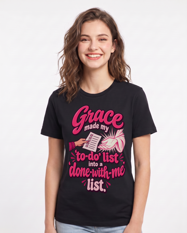 Christian Faith Black T-Shirt for Women – Everyday Expression Graphic Tee product image 3