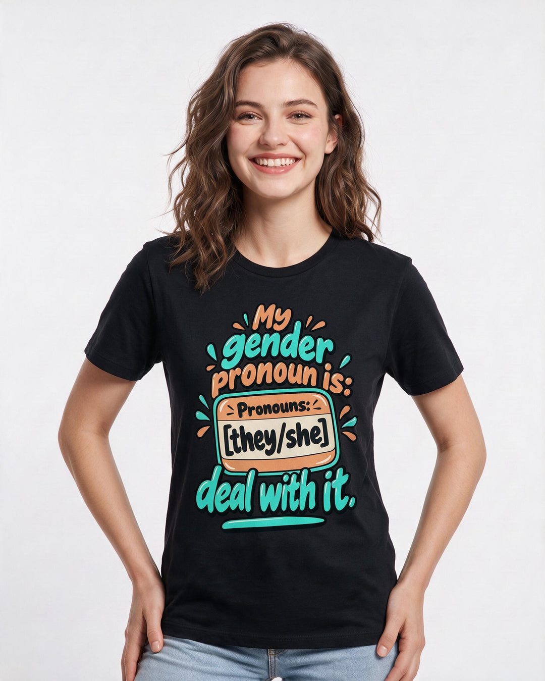 Pride Black T-Shirt for Women – Everyday Expression Graphic Tee product image 1