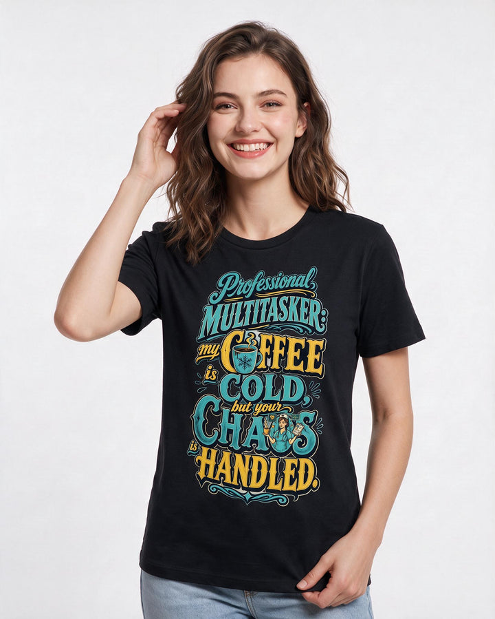 Nurse Black T-Shirt for Women – Nursing Life Graphic Tee product image 1