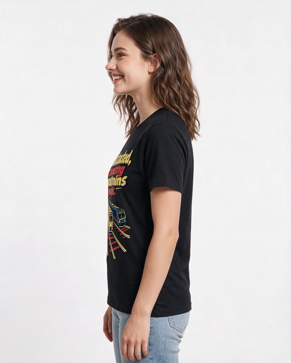 Neurodiversity Black T-Shirt for Women – Everyday Expression Graphic Tee product image 2