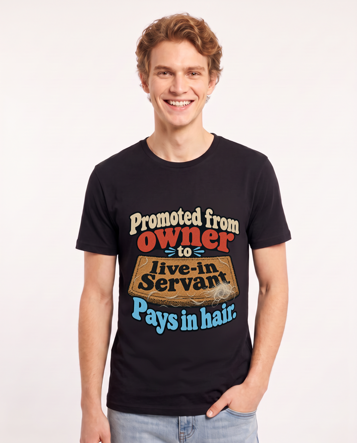 Cat Lover Black T-Shirt for Men – Everyday Expression Graphic Tee product image 3