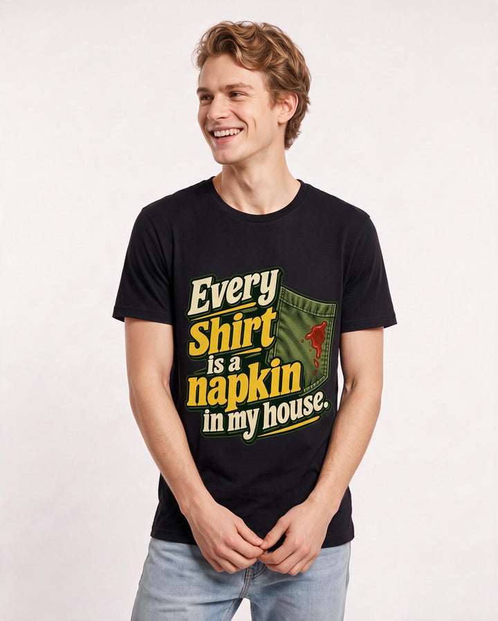 Grandparent Black T-Shirt for Men – Everyday Expression Graphic Tee product image 1