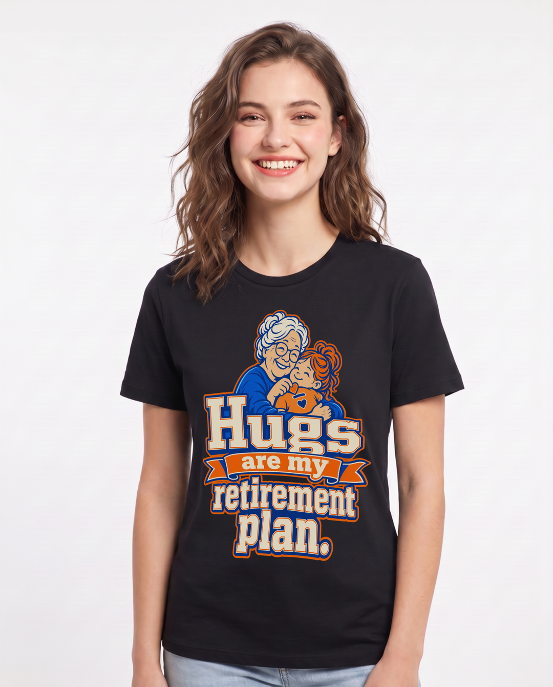 Grandparent Black T-Shirt for Women – Everyday Expression Graphic Tee product image 3