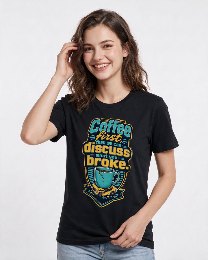 Mom Black T-Shirt for Women – Everyday Expression Graphic Tee product image 1