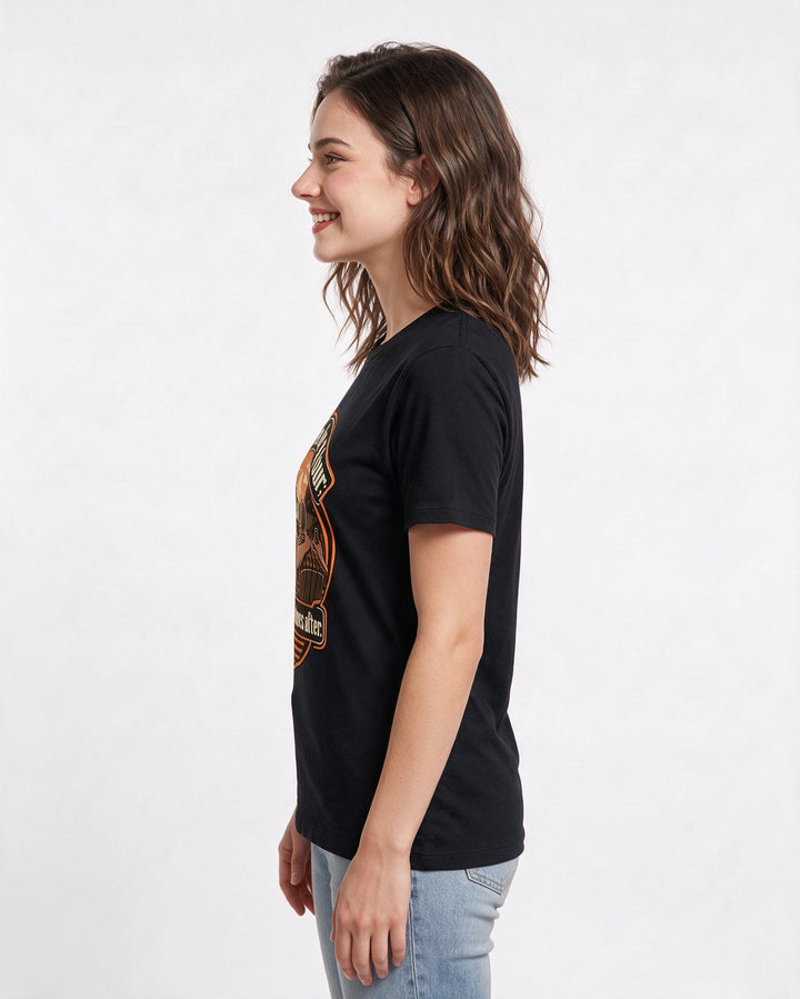 Veteran Black T-Shirt for Women – Everyday Expression Graphic Tee product image 2