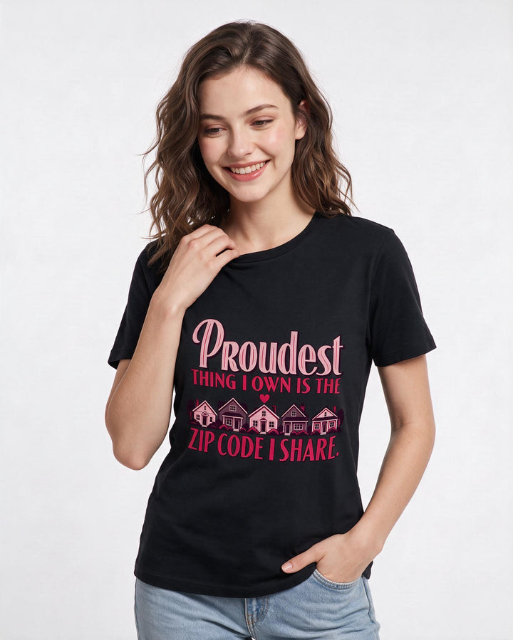 Patriotic Black T-Shirt for Women – Everyday Expression Graphic Tee product image 1
